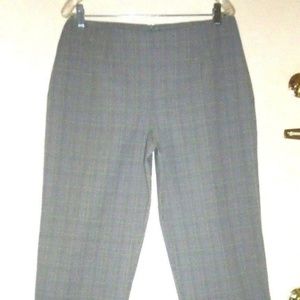 Cute Girly Plaid Black White Green Dressy Pants